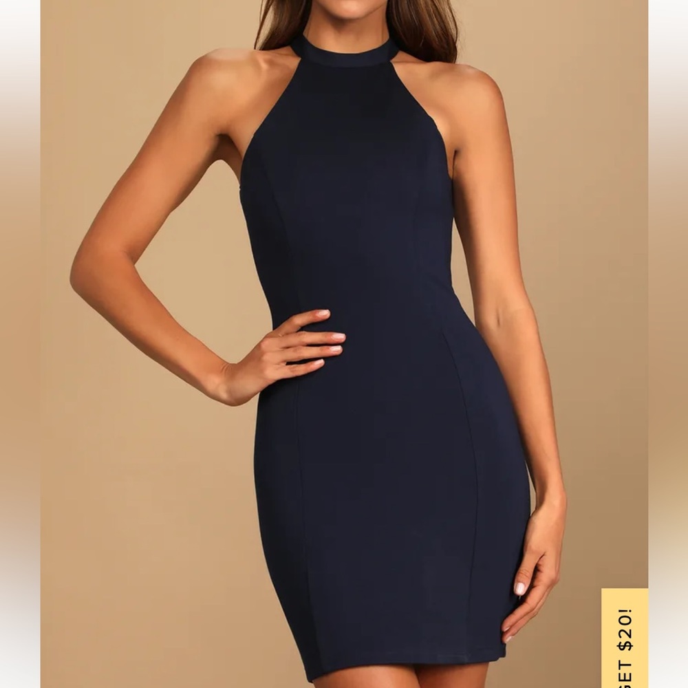 Nwt lulus mini dress navy